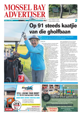 Cover of Mossel Bay Advertiser