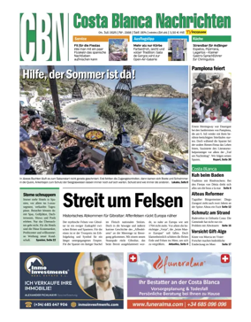 Cover of Costa Blanca Nachrichten