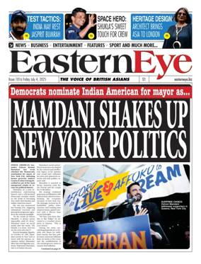 Cover of Eastern Eye (UK)
