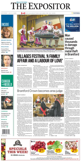 Cover of The Expositor (Brantford)