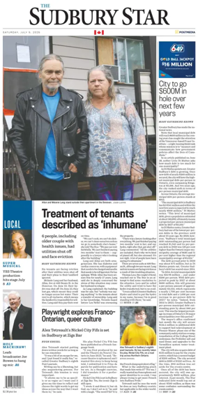Cover of The Sudbury Star