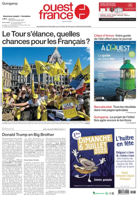Cover of Ouest France (Guingamp)