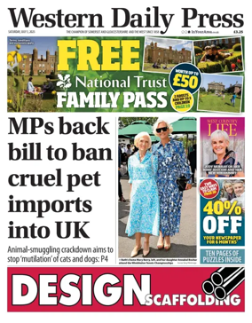 Cover of Western Daily Press (Saturday)