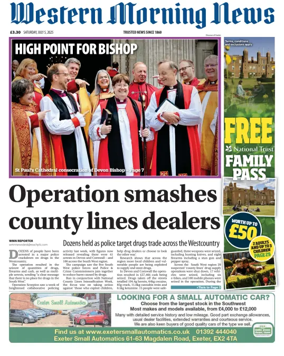 Cover of Western Morning News (Saturday)