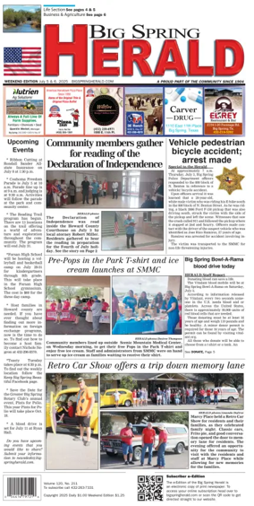 Cover of Big Spring Herald Weekend