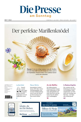 Cover of Die Presse am Sonntag
