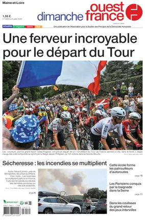 Cover of Dimanche Ouest France (Maine-et-Loire)