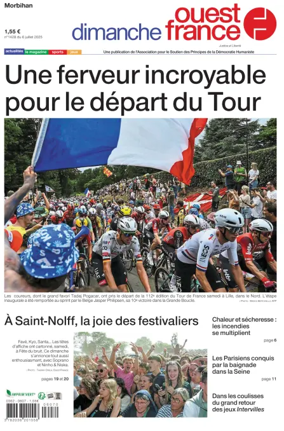Cover of Dimanche Ouest France (Morbihan)