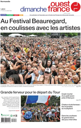 Cover of Dimanche Ouest France (Normandie)