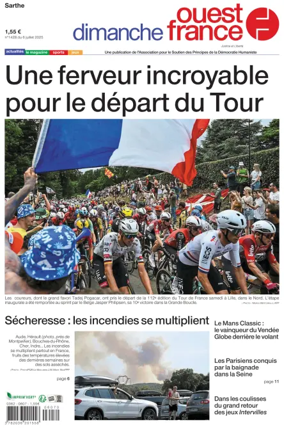 Cover of Dimanche Ouest France (Sarthe)