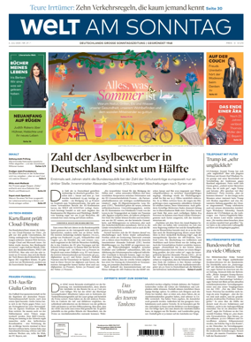 Cover of Welt am Sonntag