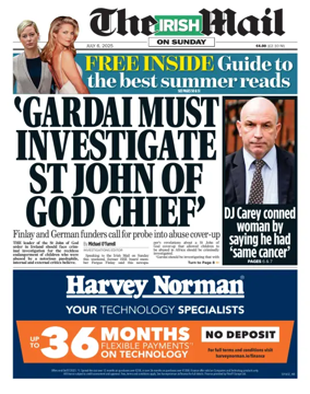 Cover of The Irish Mail on Sunday
