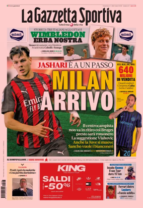 Cover of La Gazzetta dello Sport - Bologna