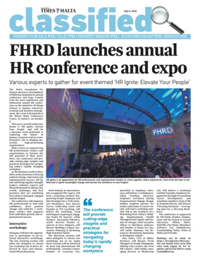 Cover of The Sunday Times of Malta - Classified