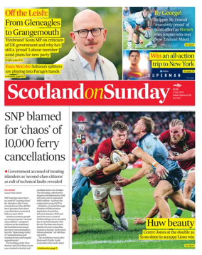 Cover of Scotland on Sunday