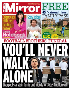 Cover of Sunday Mirror (Northern Ireland)