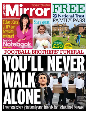 Cover of Sunday Mirror