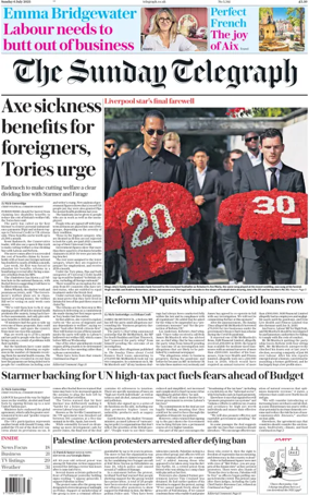 Cover of The Sunday Telegraph