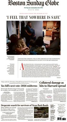 Cover of Boston Sunday Globe
