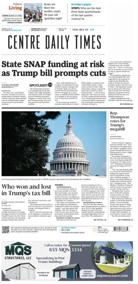 Cover of Centre Daily Times (Sunday)