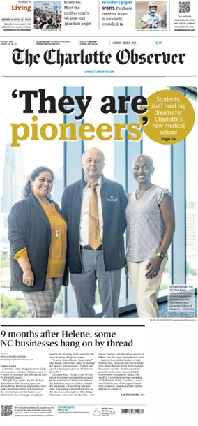 Cover of The Charlotte Observer (Sunday)