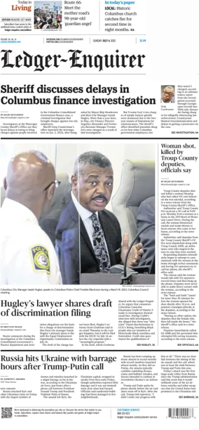 Cover of Ledger-Enquirer (Sunday)