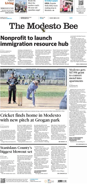 Cover of The Modesto Bee (Sunday)