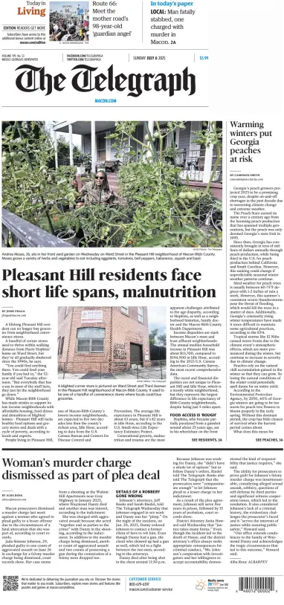 Cover of The Telegraph (Macon) (Sunday)