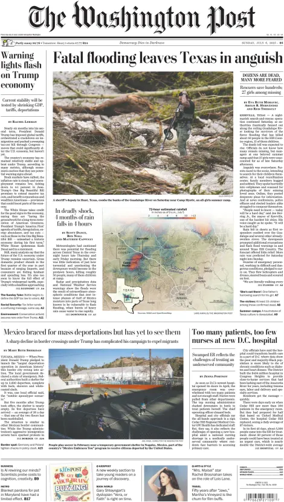 Cover of The Washington Post Sunday