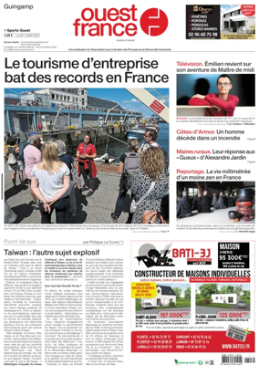 Cover of Ouest France (Guingamp)