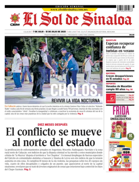 Cover of El Sol de Sinaloa