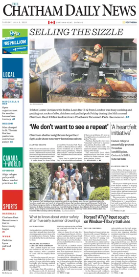 Cover of The Chatham Daily News