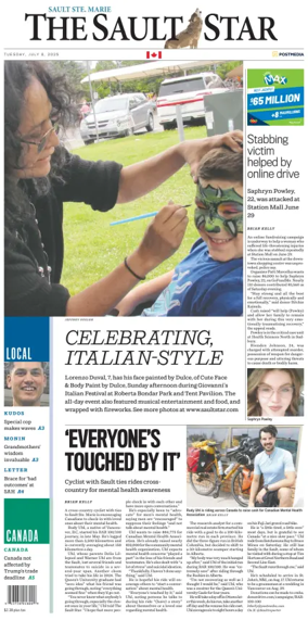 Cover of The Sault Star