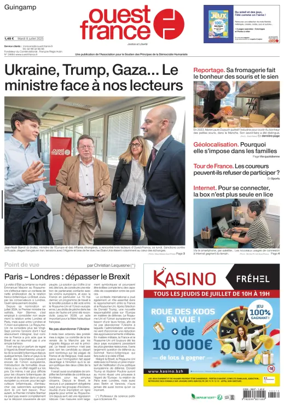 Cover of Ouest France (Guingamp)