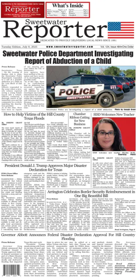 Cover of Sweetwater Reporter