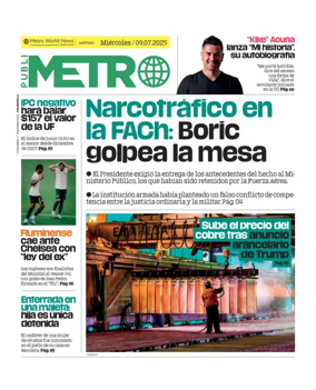 Cover of Publimetro Chile