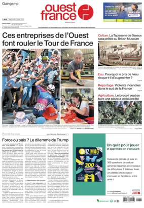 Cover of Ouest France (Guingamp)