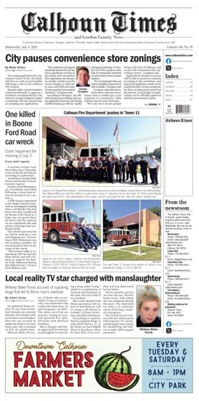 Cover of Calhoun Times