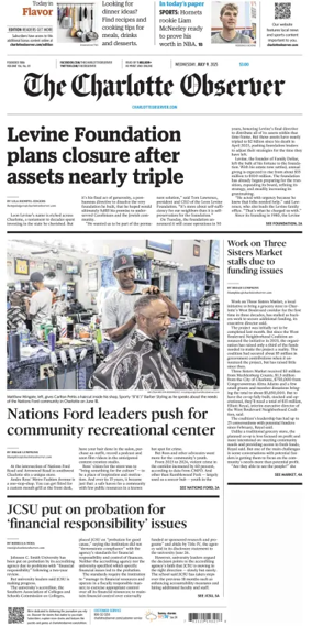 Cover of The Charlotte Observer