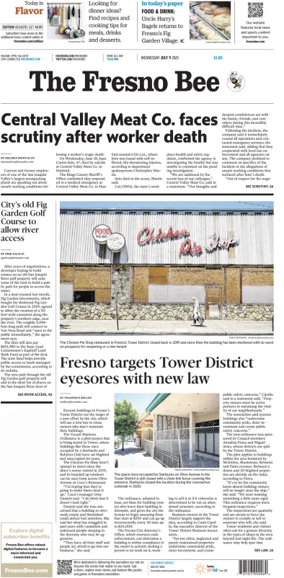 Cover of The Fresno Bee