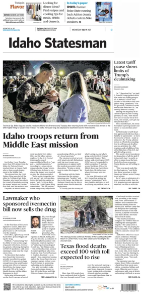 Cover of The Idaho Statesman