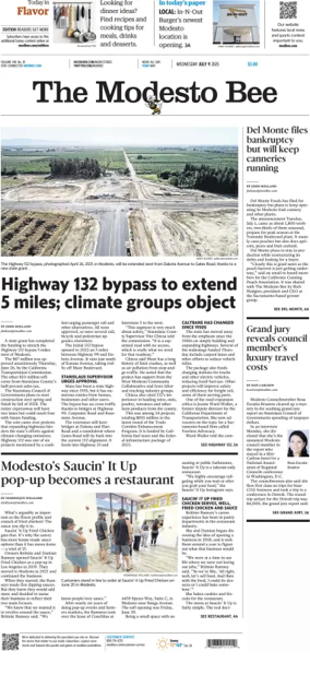 Cover of The Modesto Bee