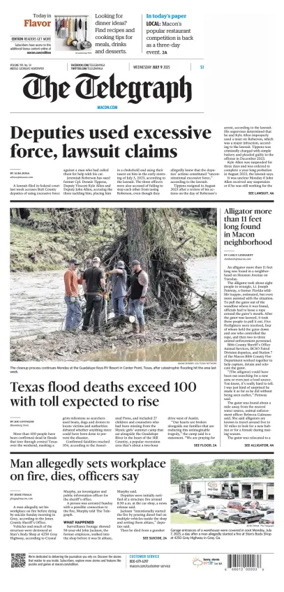 Cover of The Telegraph (Macon)