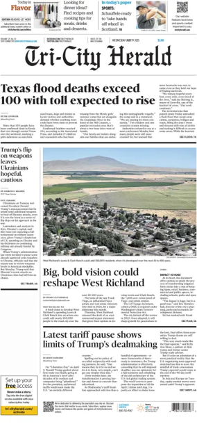 Cover of Tri-City Herald