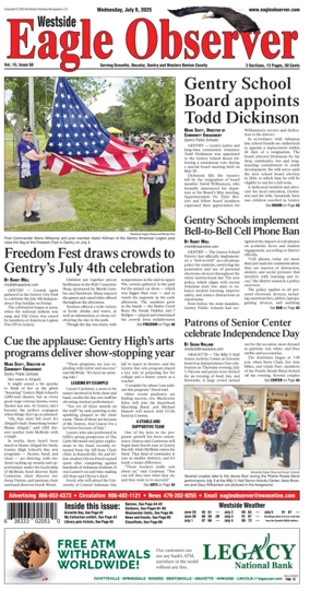 Cover of Westside Eagle-Observer