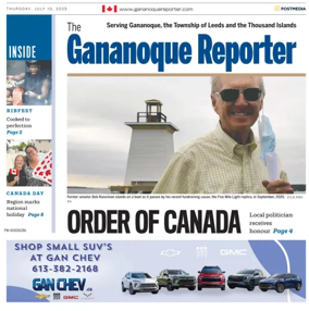 Cover of The Gananoque Reporter