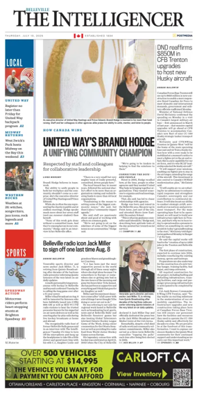 Cover of The Intelligencer (Belleville)