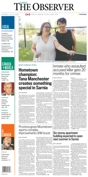 Cover of The Observer (Sarnia)