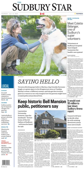 Cover of The Sudbury Star