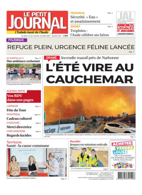 Cover of Le Petit Journal - L'hebdo local de l'Aude